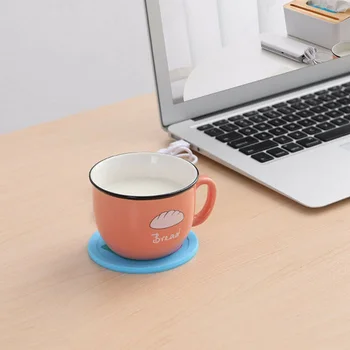 USB Power Suply Ceai Ceașcă de Cafea Cana mai Cald Încălzire Cupa Mat Pad Suporturi pentru Birou F2