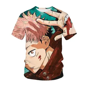 Jujutsu Kaisen Anime T-Shirt Nou Hot-Vânzare de Moda Confortabil Sintetice de Imprimare Mâneci Scurte Manga Grafic Barbati Top de Îmbrăcăminte