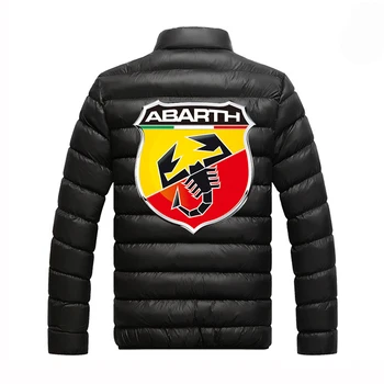2020 ABARTH Personalizate din Bumbac pentru Bărbați Confortabil Cald Iarna jachete de Culoare Solidă Imprimate cu Fermoar Paltoane Hanorace Facultate