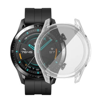 Ceas inteligent Caz Pentru Huawei Watch GT 2 46MM Accesorii Plin de Acoperire Anti-Toamna Protector Cazuri GT2 Lux Placare TPU Estuche