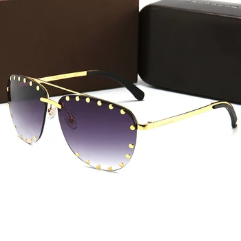 Brand de lux Oval Punk ochelari de Soare Femei 2021 Epocă Pilot Ochelari de Soare Barbati Oculos Feminino ochelari de soare Lentes Gafas De Sol UV400