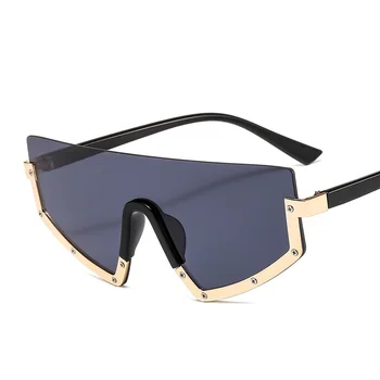 Fără ramă de ochelari de Soare pentru Femei Brand de Lux Jumătate-Cadru Pentru Bărbați Piața Ochelari de Soare UV400 Feminin Oculos Nuante Retro Ochelari