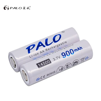 PALO 3.7 V 14500 baterie AA 900mAh 14500 baterie Litiu Reîncărcabilă Li-ion Baterie Pentru Lanterna LED-uri baterie acumulator baterie Jucarii