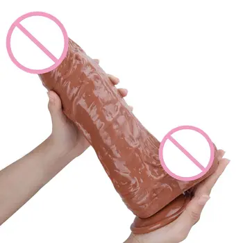 Mare Mare Dildo Realist Penisului Penis xxl Penis artificial sex feminin Masturbator Instrument Vagin Stimulator jucarii Sexuale Pentru Femei Lesbiene Erotic Shop