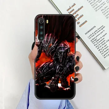 Berserk Curaj Anime Telefon caz Pentru Xiaomi Redmi Nota 7 7A 8 8T 9 9A 9S K30 Pro Ultra negru de lux funda pictura coperta moale