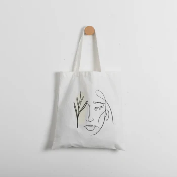 Grafic Minimalist Geanta Shopper Eco Friendly Profitabilă Canvas Tote Alimentar Pungi de Depozitare de Mari dimensiuni Femei, Geanta pentru Carte