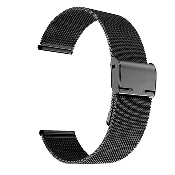 Watchband Pentru Amazfit Bip Curea 20mm 22mm 18mm Plasă din Oțel Inoxidabil Curea Correa Pentru Samsung Galaxy Watch 46mm Ceasuri Inteligente Trupa