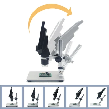 G1200 Electronic Microscop Digital 12MP 7 Inch Bază Mare Ecran LCD de 1-1200X Continuă Amplificare Instrument Lupa W/ Stand