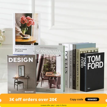 Frumoase Desktop Decor Modern Cartea Fals Decor Living Moda Cartea Acasă Decorare Cameră Model De Studiu Moale