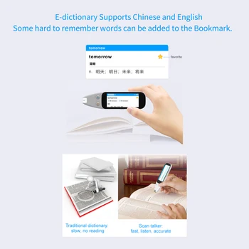 Portabil De Scanare De Traducere Pen Examen Cititor De Voce Translator De Limbă Dispozitiv Touchscreen WiFi/Conexiune Hotspot/Offline Funcția