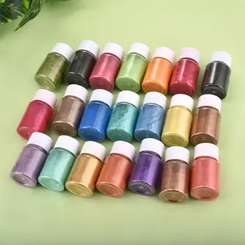 24 Culori/Set DIY Manual Perlate Mica de Pulbere de Rasina Epoxidica Vopsea Perla Pigment Rășină Lipici Pigmenți, Materiale de Luare a Mucegai