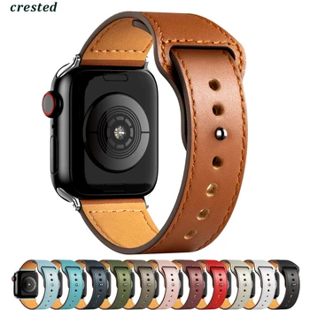 PU curea din Piele Pentru Apple watch band 44mm 40mm 42mm 38mm 44 mm Smartwatch Accesorii de Sport bratara iWatch seria 3 4 5 6 se