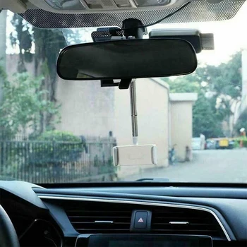 Masina universala cu Suport pentru Telefon De 360 de Grade de Rotație Auto Oglinda Retrovizoare Monta GPS Suport de Telefon Pentru 47mm-71mm Largă de Telefoane Mobile