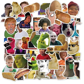 50/100BUC Celebritate pe Internet Emoticoane Amuzant Autocolante Meme Estetice Laptop Sticla de Apa Impermeabil Decal Autocolant Pachete de Copil Jucărie