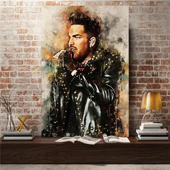 Figura Panza Pictura Adam Lambert Poster și Printuri Pictura Arta de Perete Imagini pentru Acasă Deor Camera de zi de Decorare