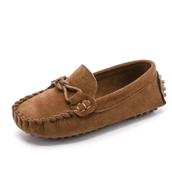 Copiii Bowknot Mocasini Turma Rotund Toe Fete De Cauzalitate Pantof Nou Copil Moale Dimensiunea Pantof 21-35