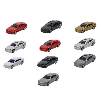10 Bucati HO Model de Mini-Vehicul Masina 1:87 Arhitectura Model de cale Ferată, Asortate Color