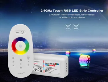 Ecran tactil de 2.4 G LED RGB RGBW Controller Wireless DC12-24V RF Touch Control Pentru RGB /RGBW LED Strip 18A controler de la distanță