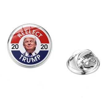 SIAN TRUMP 2020 Simbol din Oțel Inoxidabil Brosa cu Steagul American Stars and Stripes Vot pentru Donald Trump Fanii Rece Haina Jachete Ace
