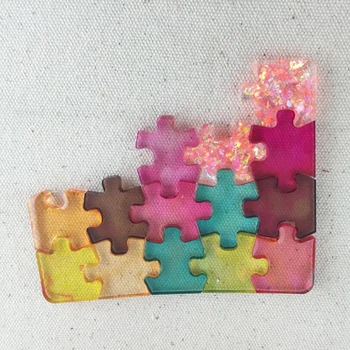 4buc/set Puzzle de Piatră prețioasă Cristal Rășină Epoxidică Mucegai DIY Bijuterii Pandantiv Instrumente de Luare Epoxidice Clar Silicon Mucegai