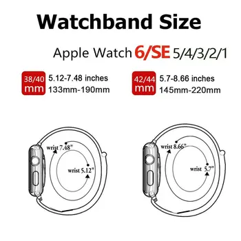 Curea pentru Apple Watch Band 44mm 40mm iWatch 42mm 38mm Smartwatch Internaționale Nailon Buclă Brățară Sport Apple Watch 3 4 5 6 SE