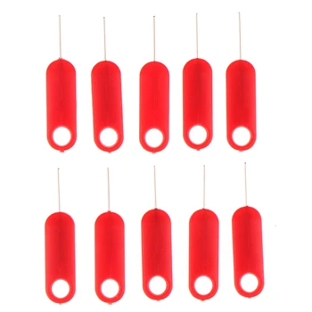 10buc Roșu Sim Card Tray Îndepărtarea de Scoatere Pin Instrument-Cheie Ac din Oțel Inoxidabil Pentru Huawei, Xiaomi