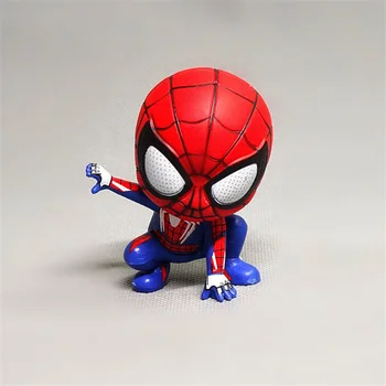Disney 8cm Marvel Spiderman figura Papusa Petrecerea de Ziua Decorare Tort de desene animate drăguț din PVC Figura de Acțiune Jucarii pentru Copii