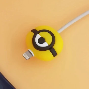 10buc Drăguț Musca Anime Design Cablu Bobinator Organizator Silicon USB de Încărcare Cablu de Date Linie Protector Cablu Acoperi Decora