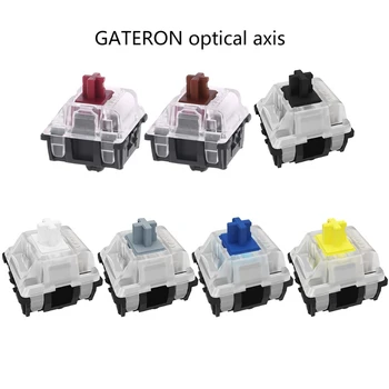 2021 Noi Gateron Optice Schimb Switch-uri Optice de Comutare Tastatură Mecanică SK61 SK64 Albastru, Rosu, Maro, Negru,Galben,Axa