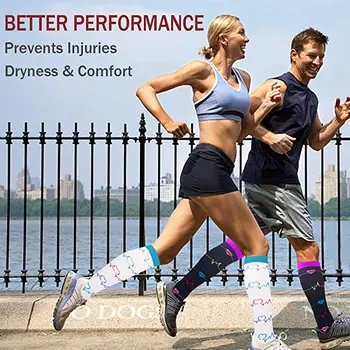 49 Stiluri De Compresie Sosete Sportive Ciorapi Crossfit Obosit Anti Amuzant Unisex Ciclism În Aer Liber Printuri Șosete De Funcționare Bărbați Femei Șosete