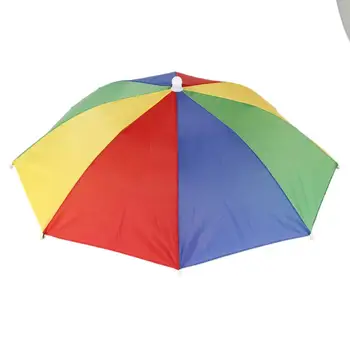 În Aer Liber, Umbrelă, Pălărie Noutate Pliabil Sun&Zi Ploioasă Hands Free Rainbow Pliere Rezistent La Apă Și De Pescuit, Camping, Alpinism Capace De Îmbrăcăminte
