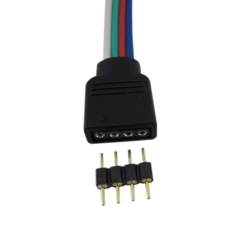 10buc/lot DIY LED 4pin RGB conector 4 pini ac tip masculin dublu 4pin mică parte Pentru LED-uri SMD RGB 5050 3528 Banda