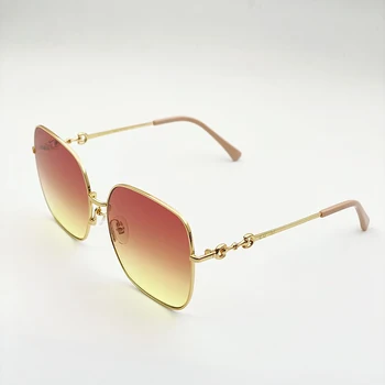 Noua Moda Bărbați Și Femei GG0879S Gradient de ochelari de Soare Italia de Lux Metal Rame Ochelari de vedere Cu Cutie de Original