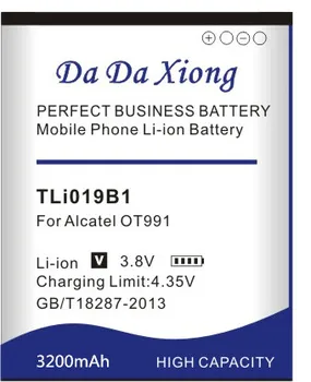 3200mAh TLi019B1 TLi019B2 Baterie pentru Alcatel OT991 916D 6010 Alcatel ONE TOUCH C7 OT-7041 7041D dual CAB1900003C2 TCL Baterie