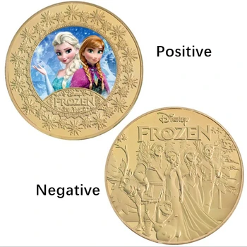 Noi Hasbro, Disney Monede Comemorative Congelate Monedă Card Aurit Joc De Colectie Carte Cadou De Ziua De Nastere Drăguț Anime Figura Jucarii Copii