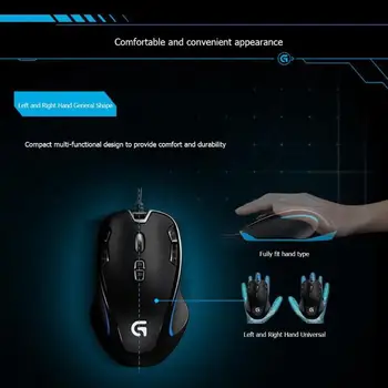 Logitech G300s Ambidextru Optical Gaming Mouse USB Cablu 9 Butoane Programabile Mouse-1000Hz ultra mare viteză prin cablu mouse-ul nou