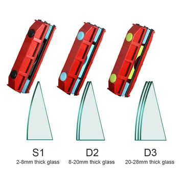 Dublu-side Magnetic geamuri de Sticlă Ștergător Instrument de Curățare Universal se Potrivește pentru Single/Duble Geamuri Anti-Cădere