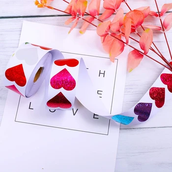 8 Modele in forma de Inima de Dragoste Ziua Îndrăgostiților autocolante Petrecere de Nunta Sigiliu Etichete Decor Cadou Folie de Etichete Autocolante Auto-adeziv
