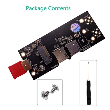 Unitati solid state M. 2 până la USB 3.0 Adaptor Convertor de Expansiune Card de Carduri cu Dual Fantei pentru Cartela NANO SIM pentru 3G/4G/5G Suporta dual SIM nano împinge