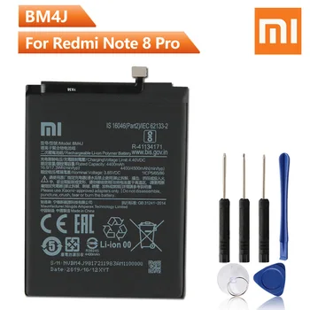 Xiao Mi Originală BM4J Baterie Pentru Xiaomi Redmi Nota 8 Pro Note8 Pro BM4J Reale Înlocuirea Bateriei Telefonului 4030mAh + Instrumente Gratuite