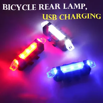 Biciclete Biciclete de Lumină LED Stop Spate Coada de Siguranță Avertisment Ciclism de Lumină Portabile USB Stil Reîncărcabile Biciclete Accesorii Fierbinte