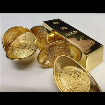 Autentic Aliaj de Lingouri de Aur și lingouri de aur Chinezesc probe Trimite două bijuterii de aur