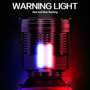 Led-uri de Patrulare Lanterna USB Reîncărcabilă 3*COB Lumină Torță în aer liber rezistent la apa de Securitate Lanterna Camping Lumina Cu Curea