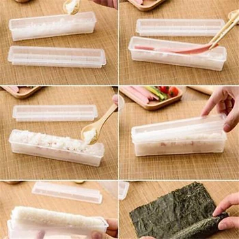 3Pcs/ Set Japonez Roll Sushi Maker Orez Mucegai Instrumente de Bucătărie Sushi Maker Tradițională Bento Copt Sushi Maker Kit Rola de Orez Mucegai