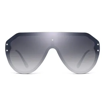 Femei Bărbați Scut ochelari de Soare Supradimensionați Oglindă ochelari de Soare pentru Femei Barbati UV400