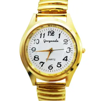 Relogio Noua Moda de Lux de Aur Cuarț pentru Femei Și Bărbați Ceas Elastic din Oțel Inoxidabil Rochie Confortabil Cuplu Ceas de mână