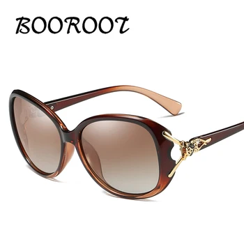 BOOROOT Doamnelor Polarizat ochelari de Soare Moda Doamnelor Fox Stil UV400 Anti-Ultraviolete cu Ochelari