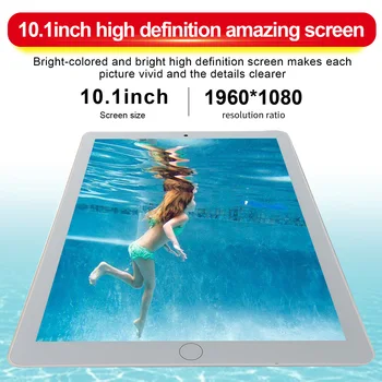 2021 Noi 10 Inch Trei Camere Tableta 6G+128GB Android 9.0 Suport Tablet Pc 4G Dual Card de Telefon pentru Copii Comprimat Studiu Tableta
