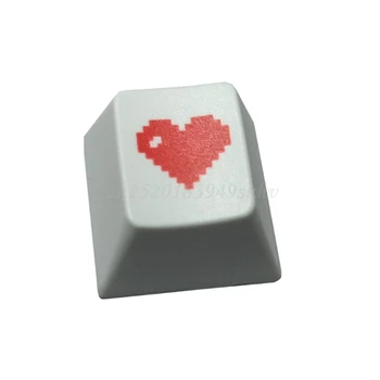 Noi, de Înaltă Calitate R4 Keycap Dragoste Cherry Profil Dip Dye Sculptura PBT Keyboard Keycap pentru Tastatură Mecanică Gravat Pixel Inima