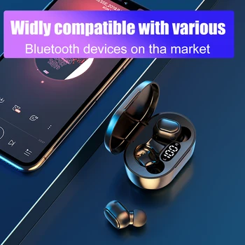 E7S Bluetooth 5.0 căști Wireless Touch Control Căști Bass Stereo Impermeabil Căști Cu Microfon Pentru smartphone-uri